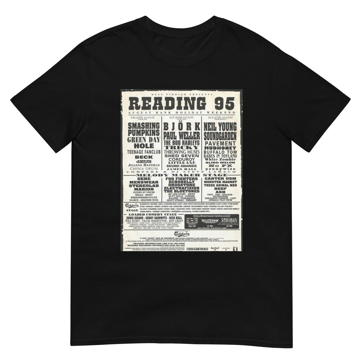 Reading Festival 1995 Short-Sleeve Unisex T-Shirt