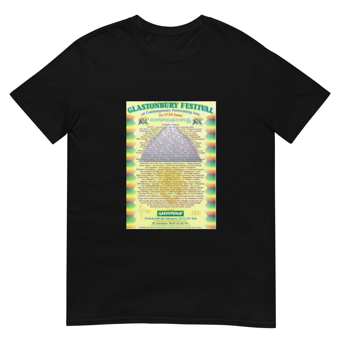 Glastonbury Festival 1992 Short-Sleeve Unisex T-Shirt